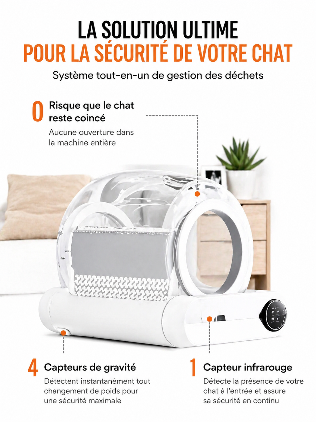 Litière Intelligente pour Chat – Suivi du Poids & Santé en Temps Réel