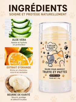 👉 Baume 2-en-1 pour Chien & Chat – Soin Truffe & Coussinets