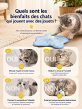 Jouet Automatique Interactif pour Chat – Plumes Cachées Mouvantes