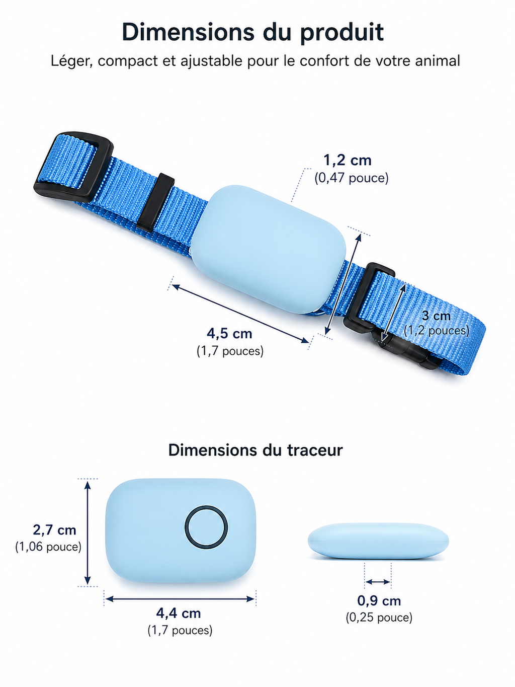 Collier GPS pour Chat – Localisation en Temps Réel & Anti-Perte