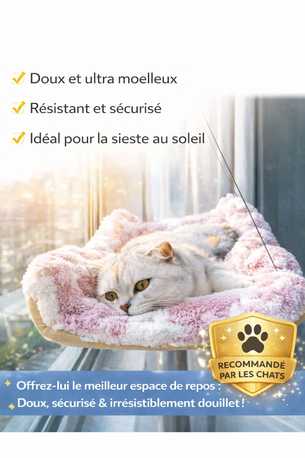 Le lit ultra doux que votre chat ne voudra plus quitter