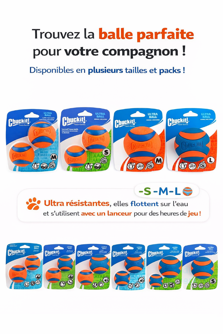 Balle Ultra Résistante pour Chien – Jouet Durable & Anti-Destruction