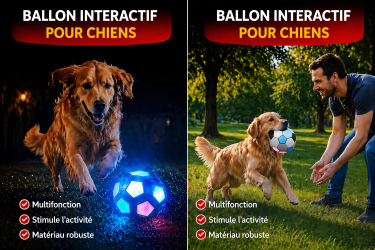 🔥 Fini l’ennui ! Le ballon interactif que tous les chiens adorent