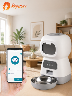 👉 Distributeur Automatique Connecté pour Chat – Contrôle à Distance via Application