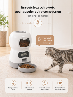 👉 Distributeur Automatique Connecté pour Chat – Contrôle à Distance via Application