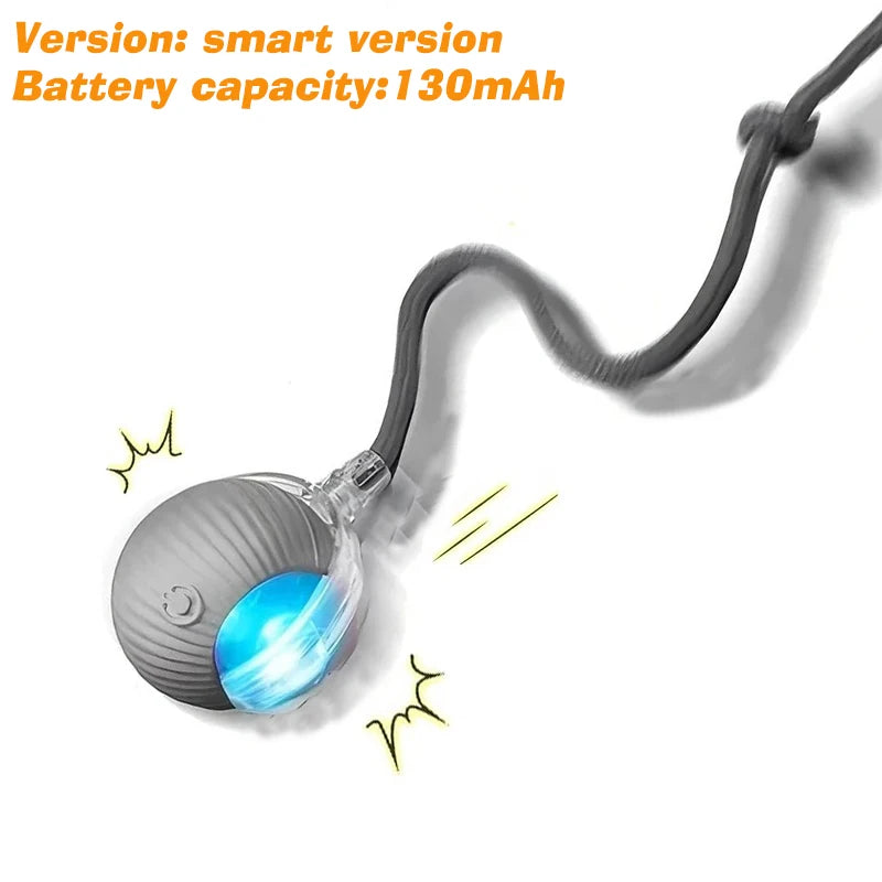 Balle Interactive Automatique pour Chat – Rechargeable USB-C, Évitement d'Obstacles, 3 Modes de Jeu