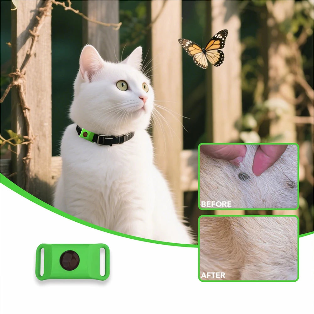Pendentif Anti-Puces & Tiques Naturel – Huiles Essentielles pour Chiens & Chats