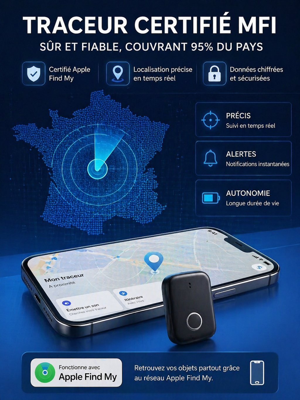 Collier GPS pour Chat – Localisation en Temps Réel & Anti-Perte