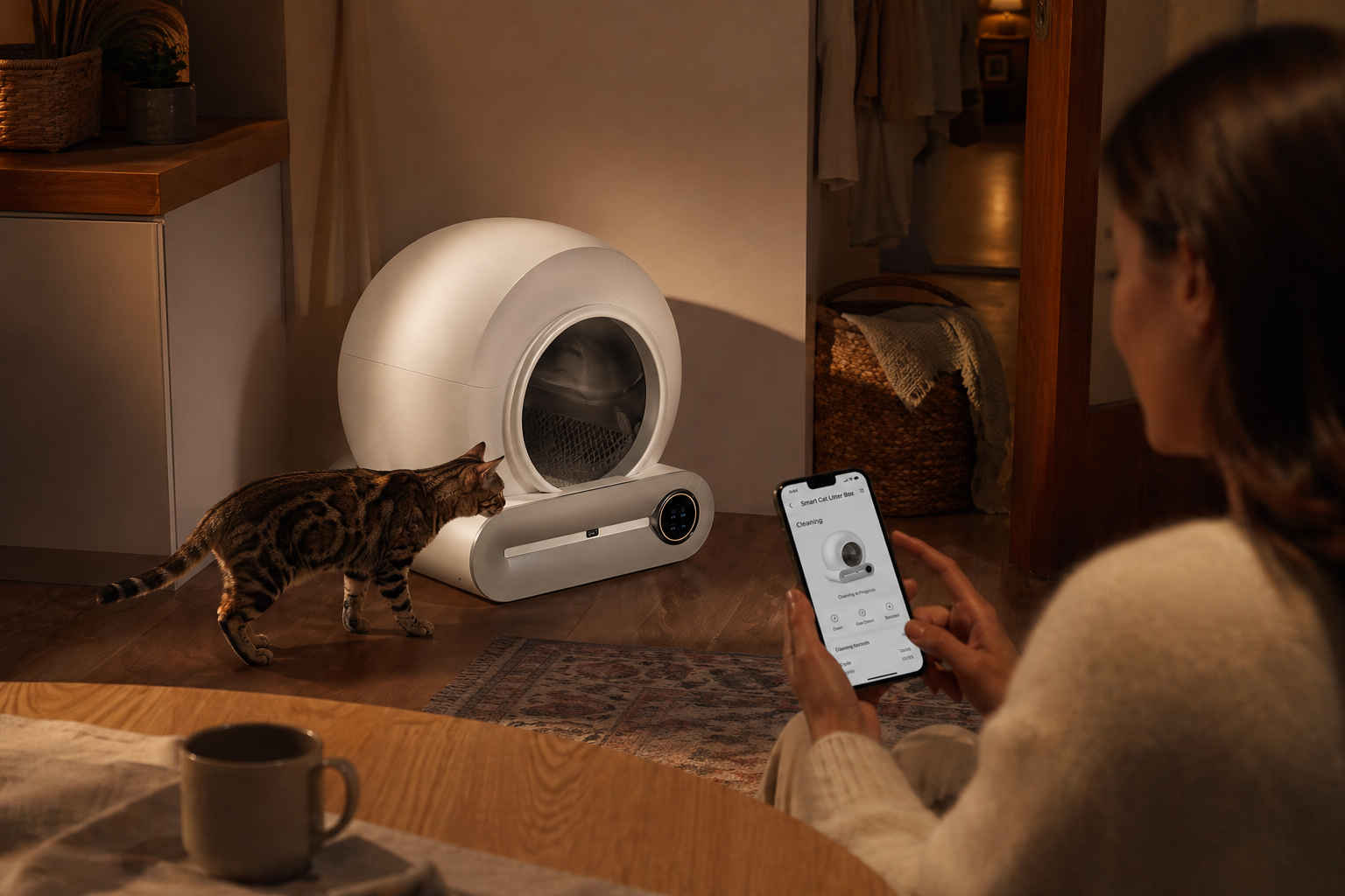Litière Intelligente pour Chat – Suivi du Poids & Santé en Temps Réel