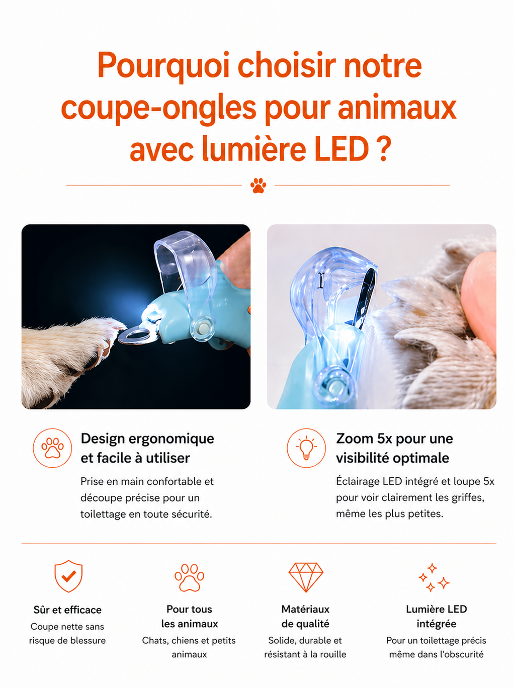 Coupez les griffes de votre animal sans stress ni erreur