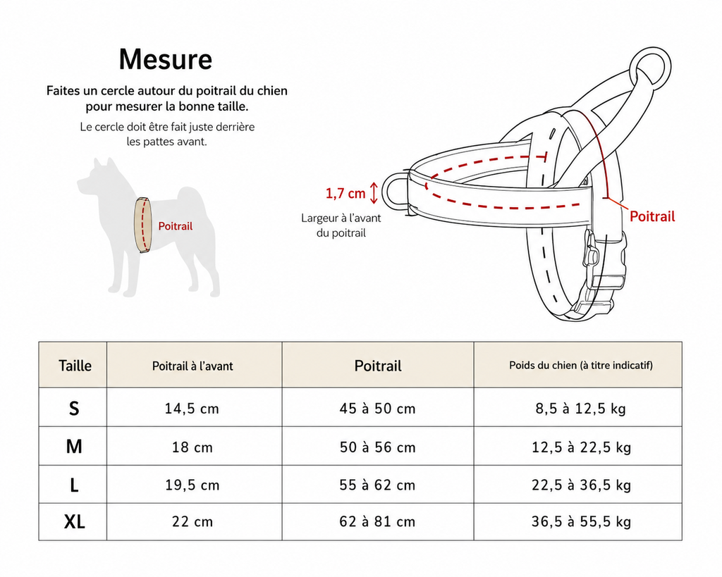 Harnais Anti-Traction pour Chien – Confort, Sécurité & Contrôle