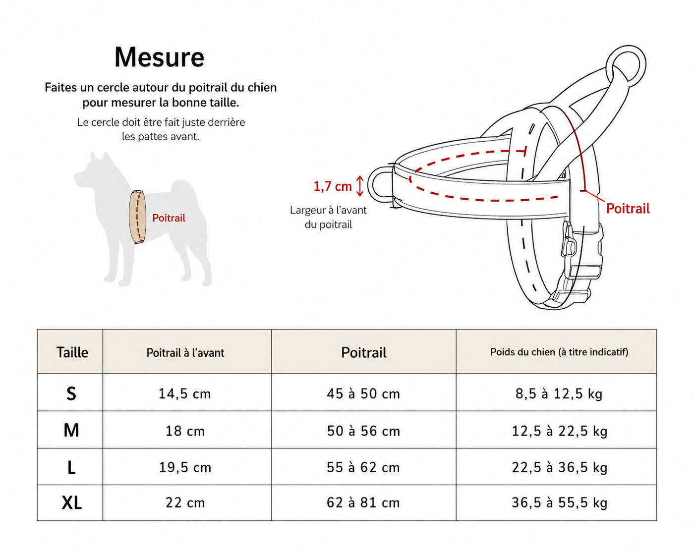 Harnais Anti-Traction pour Chien – Confort, Sécurité & Contrôle