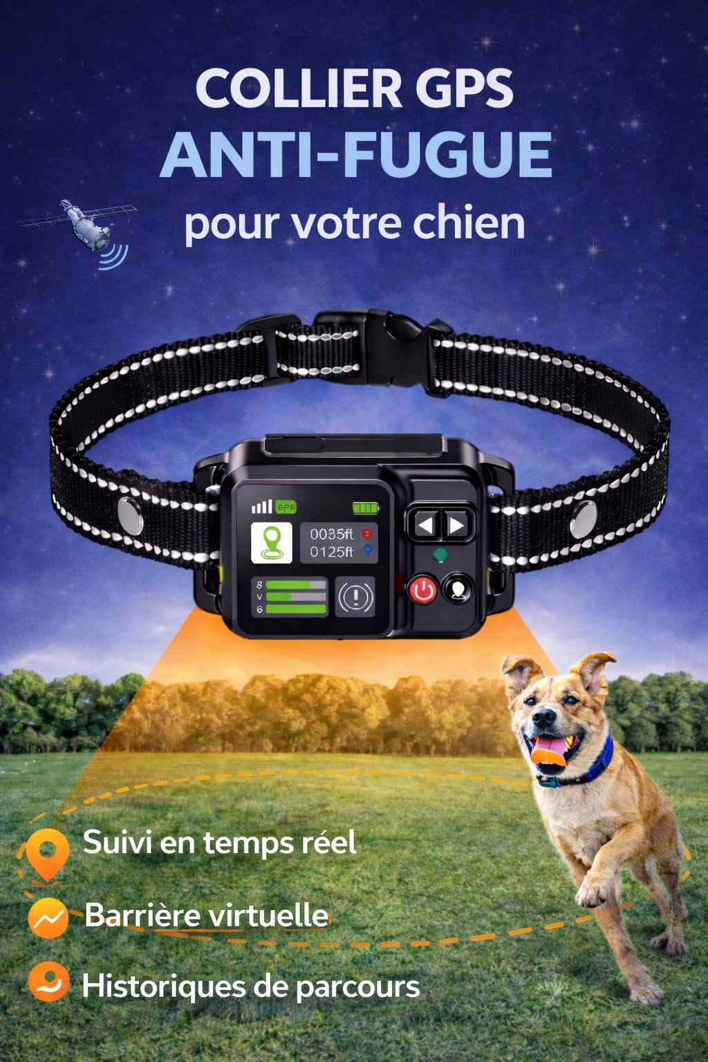 Ne perdez plus jamais votre chien grâce à ce collier GPS