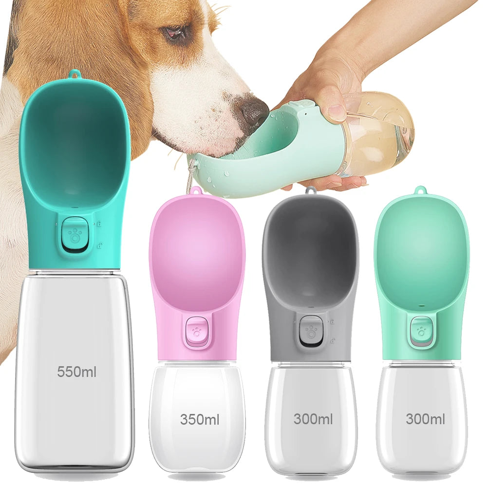 Gourde 2-en-1 pour Chien – Eau & Croquettes en Déplacement